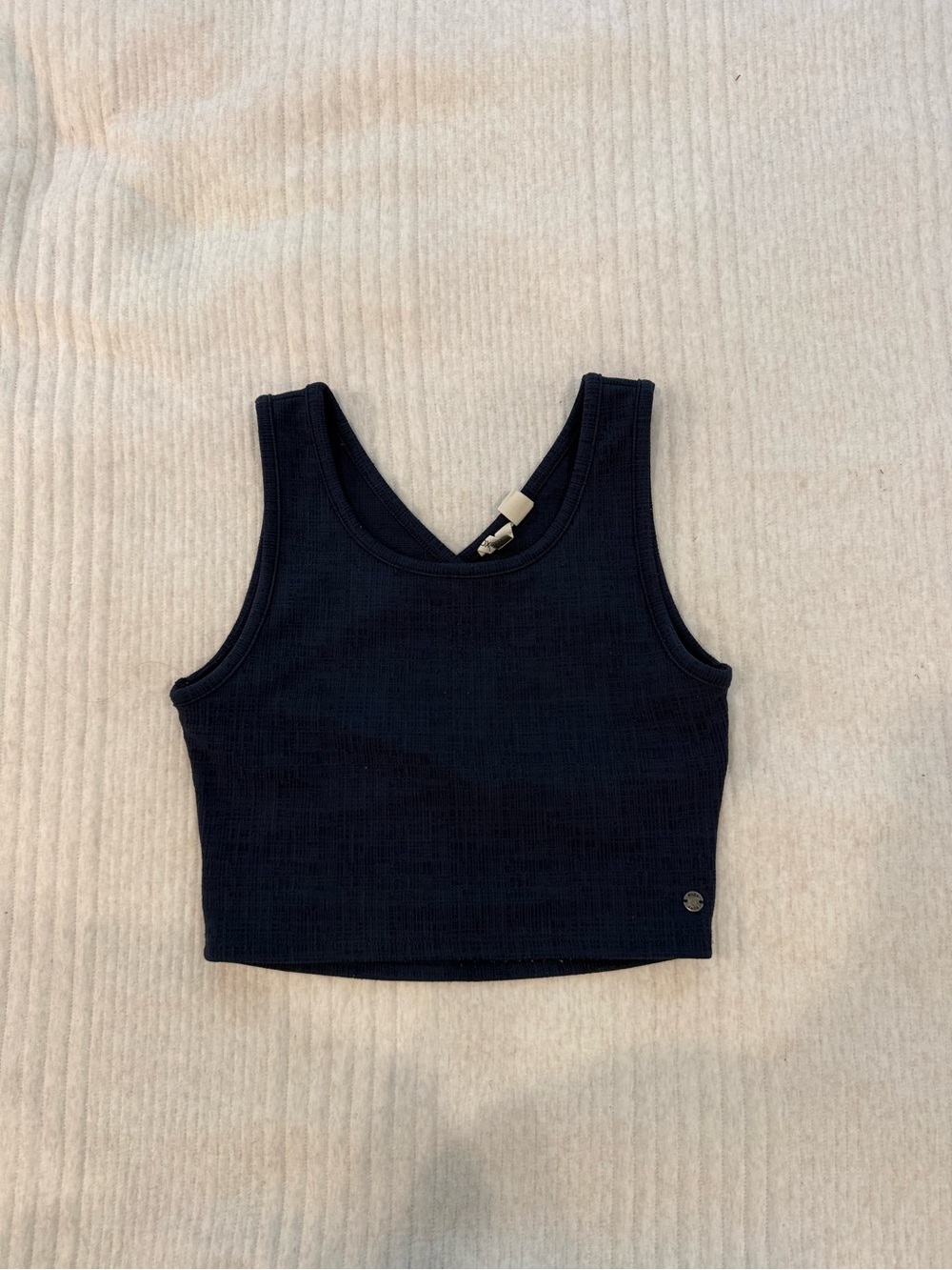 Women’s Navy Blue Tank Top with cutout in the back